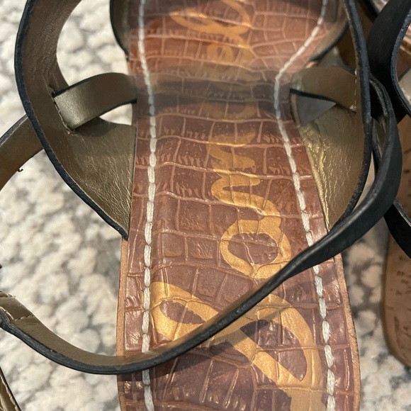 Sam Edelman Black Leather Strappy Sandals - size 10.5 - Picture 4 of 5